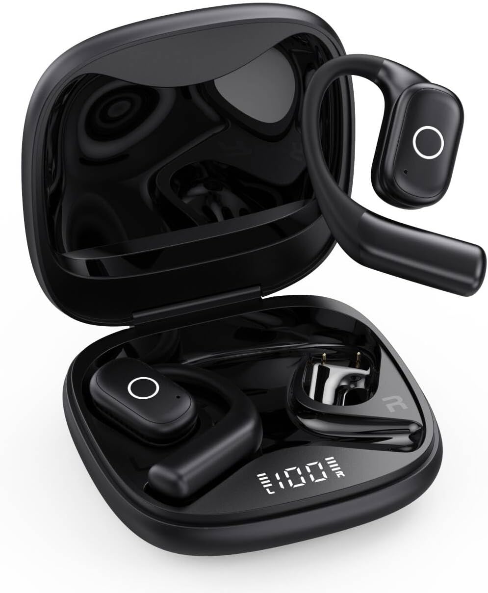 YHO Open Ear Headphones with 80Hrs Playtime and IPX7 Waterproof