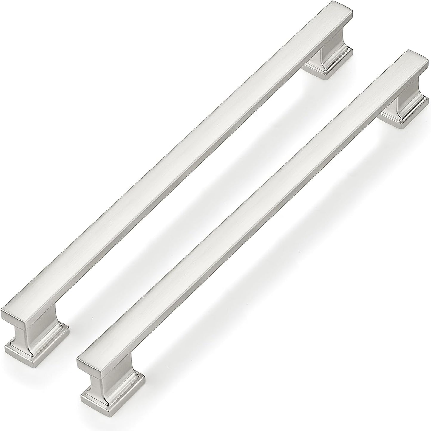 Probrico 10 Pack Cabinet Handles in Brushed Satin Nickel Finish