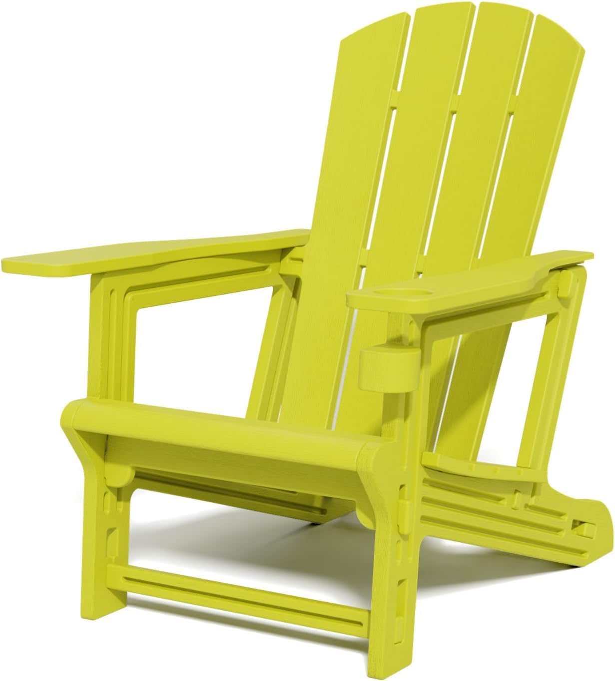 Adirondack Chair for Outdoor Comfort and Style in Yellow