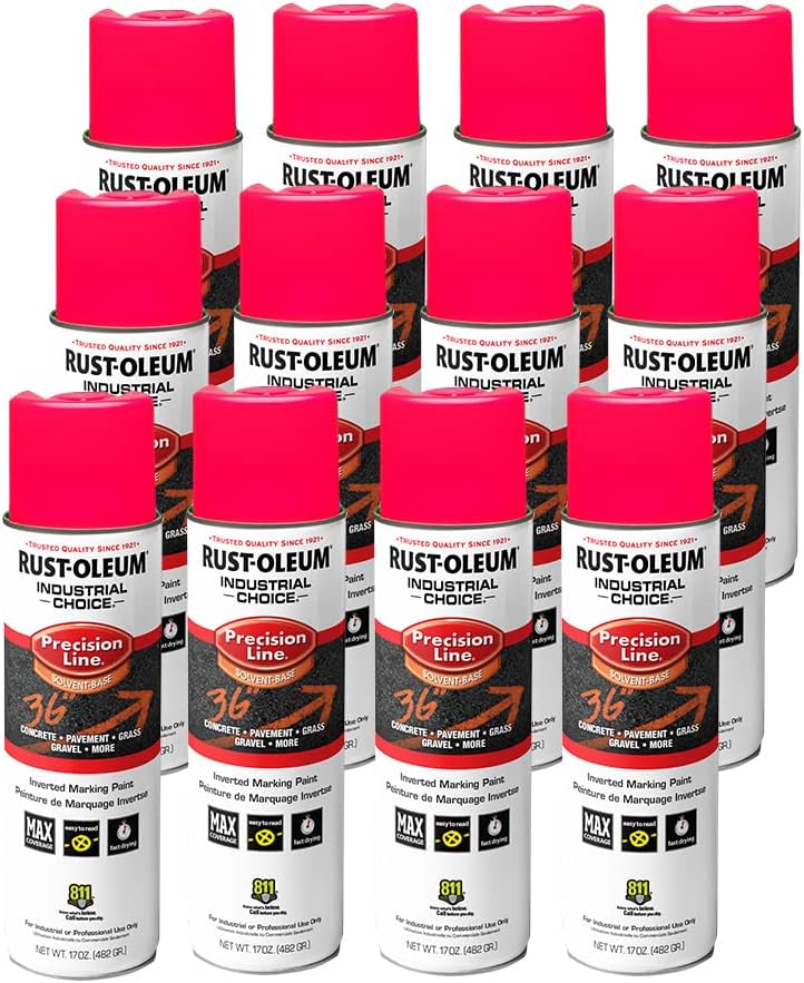 Rust-Oleum Inverted Solvent-Based Marking Spray Paint 12 Pack