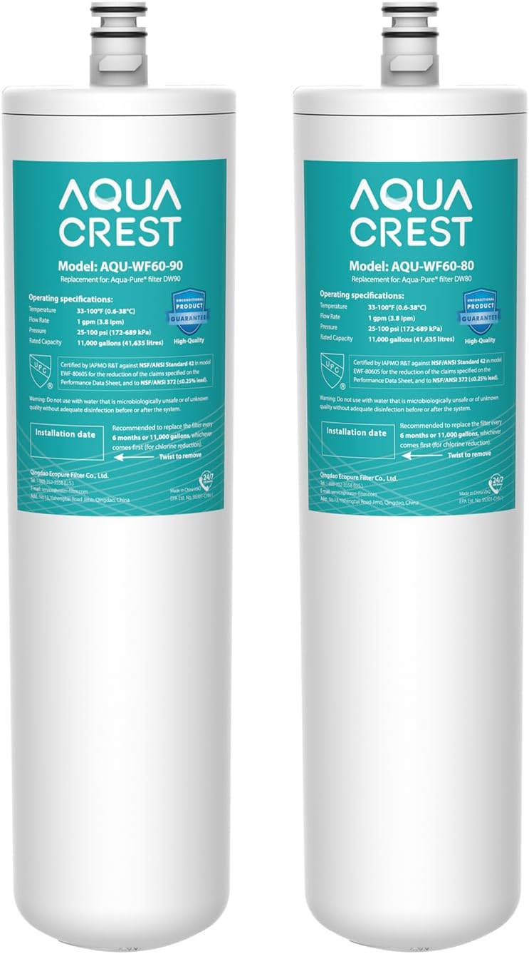 AQUACREST DW80/90 Under Sink Water Filter for Pure Water