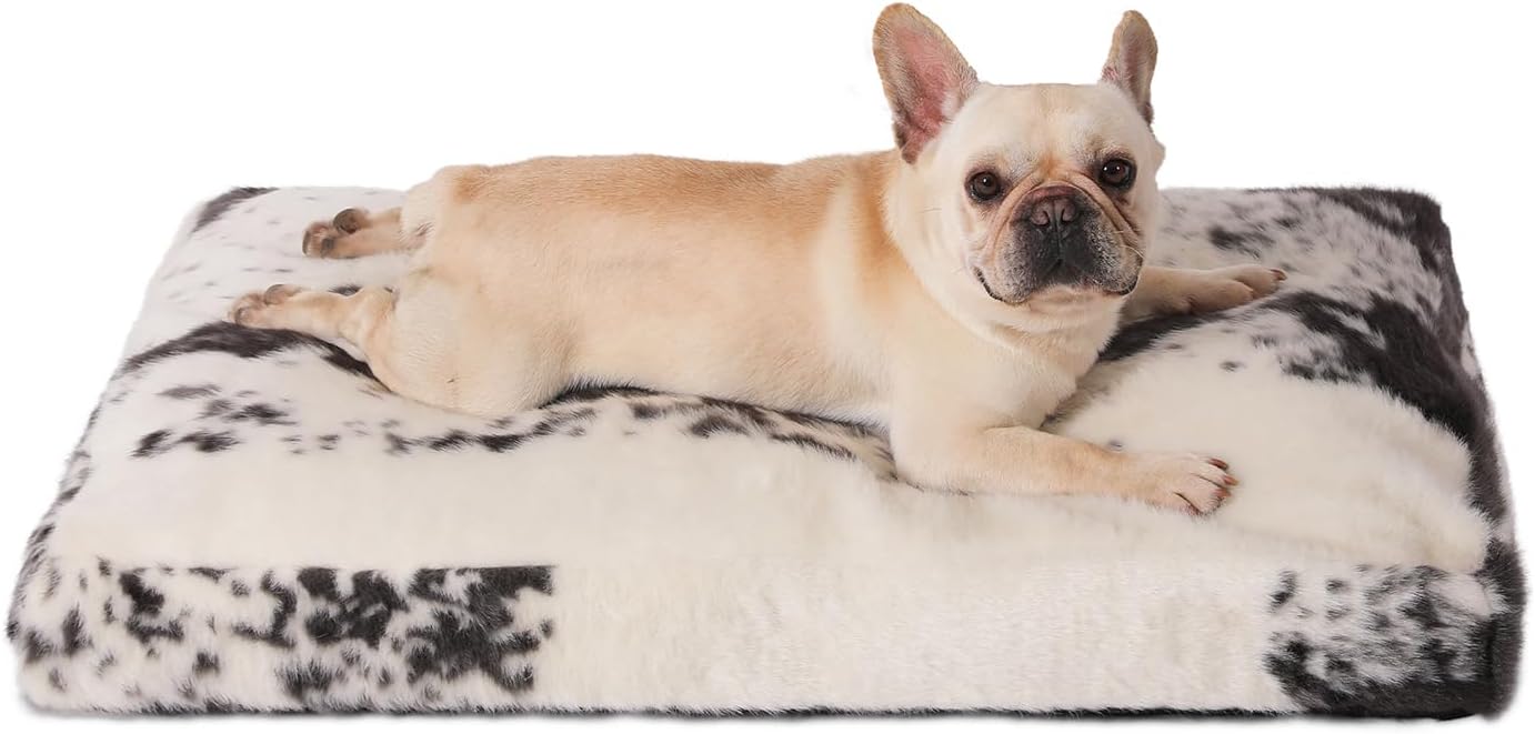 Plush Waterproof Dog Crate Bed with Removable Cover for Comfort