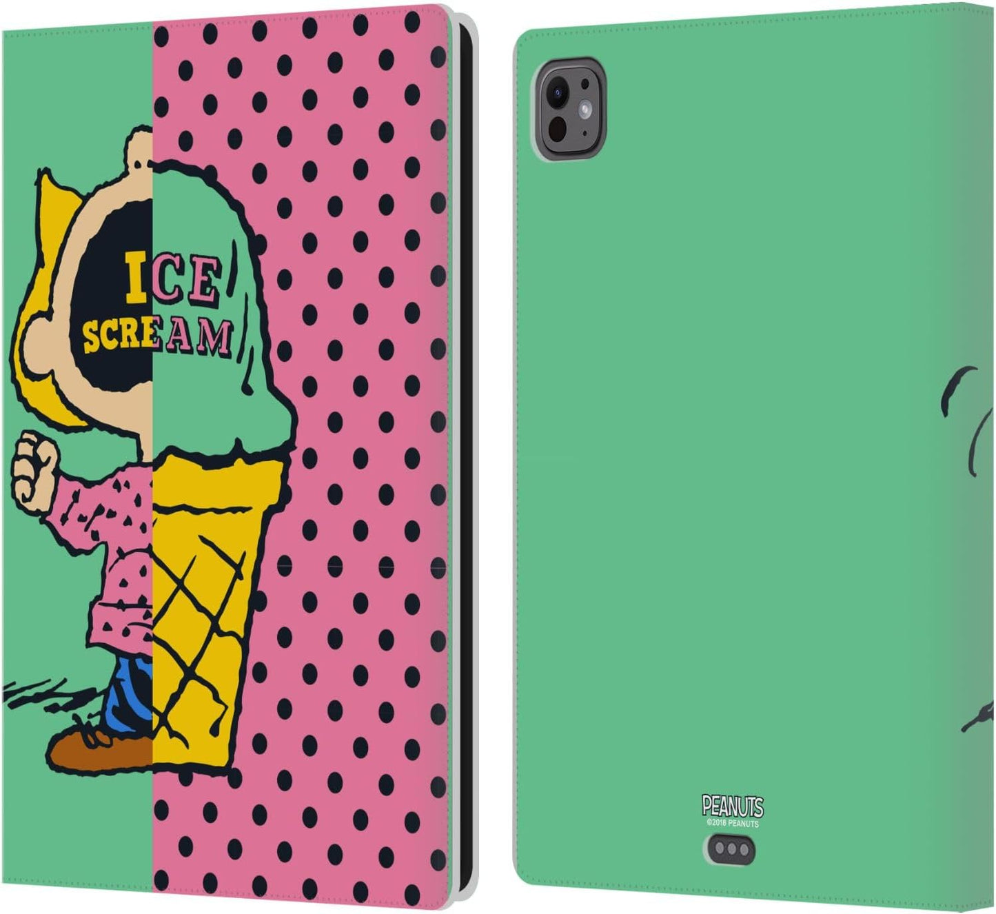 Peanuts Sally Ice Cream Leather Wallet Case for iPad Pro 11