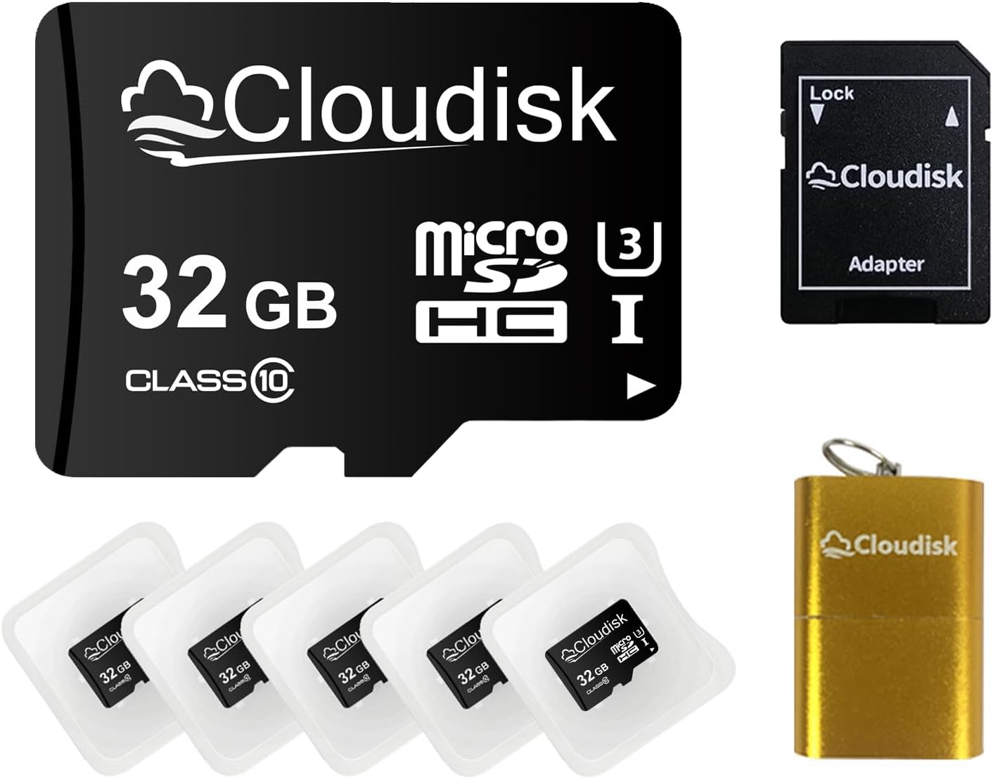Cloudisk 32GB Micro SD Cards x5 | High-Speed Memory Pack