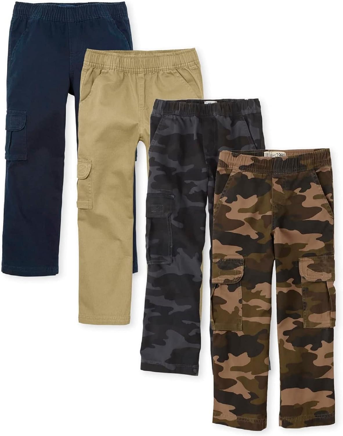 Pull on Cargo Pants for Kids - Comfortable Multipack Set