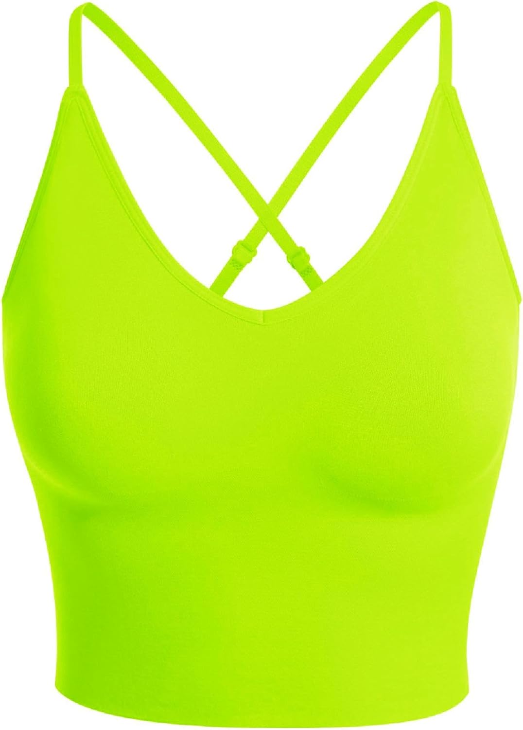 Seamless Padded Sports Bra Tank - Adjustable Straps
