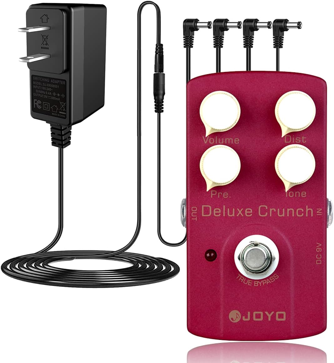 JOYO Deluxe Crunch Pedal Bundle + Power Supply