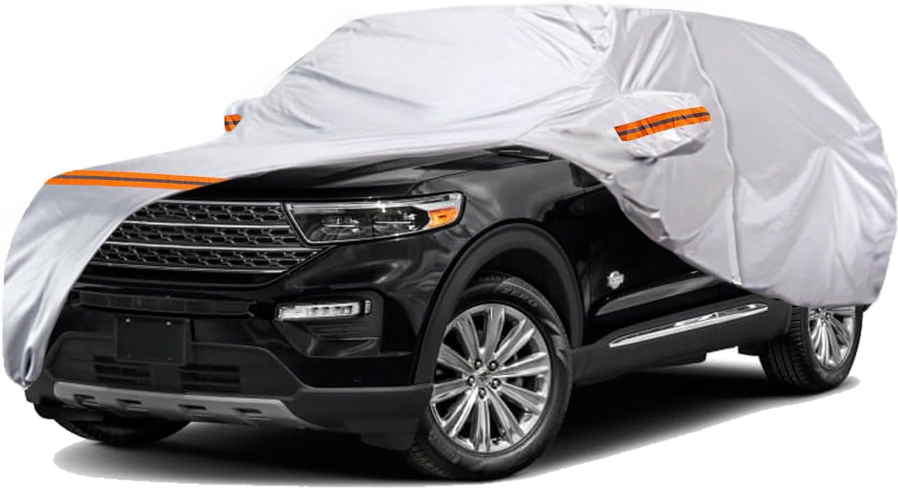 TUCAREST 6 Layers Full Car Cover for SUV - All-Weather Protection