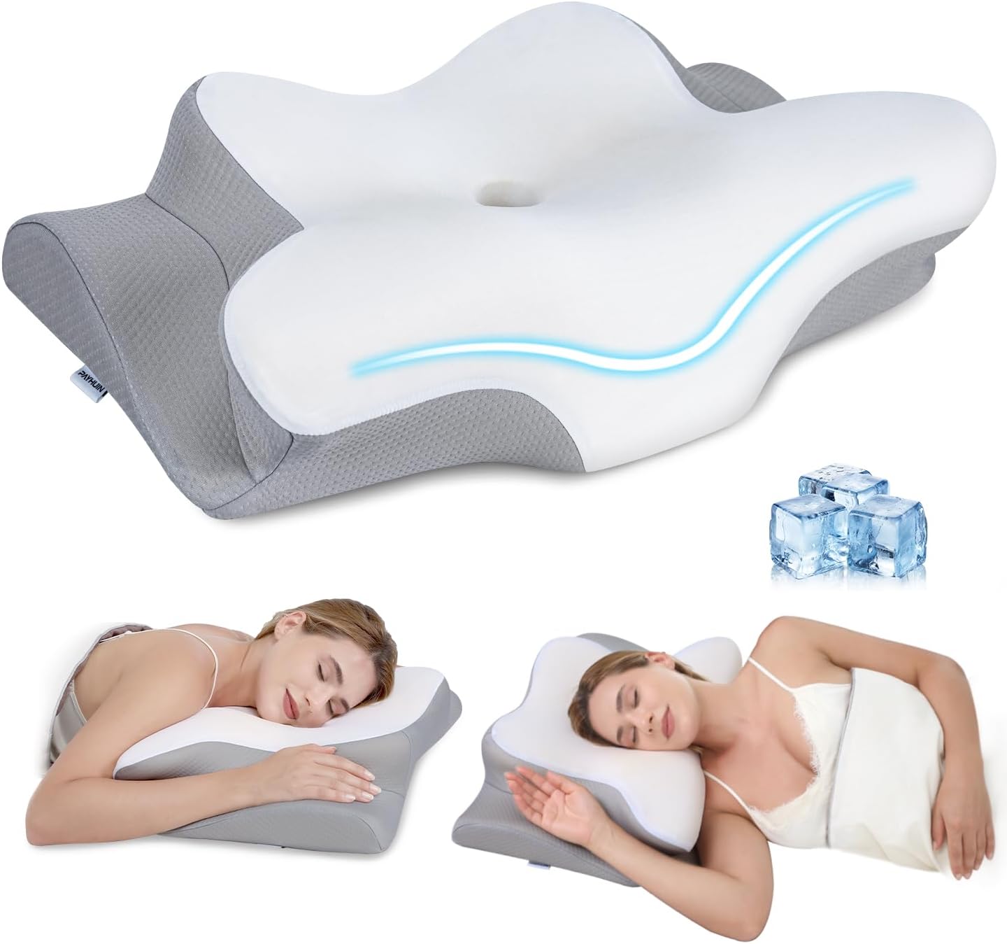 Cervical Neck Pillow for Pain Relief with Ergonomic Design