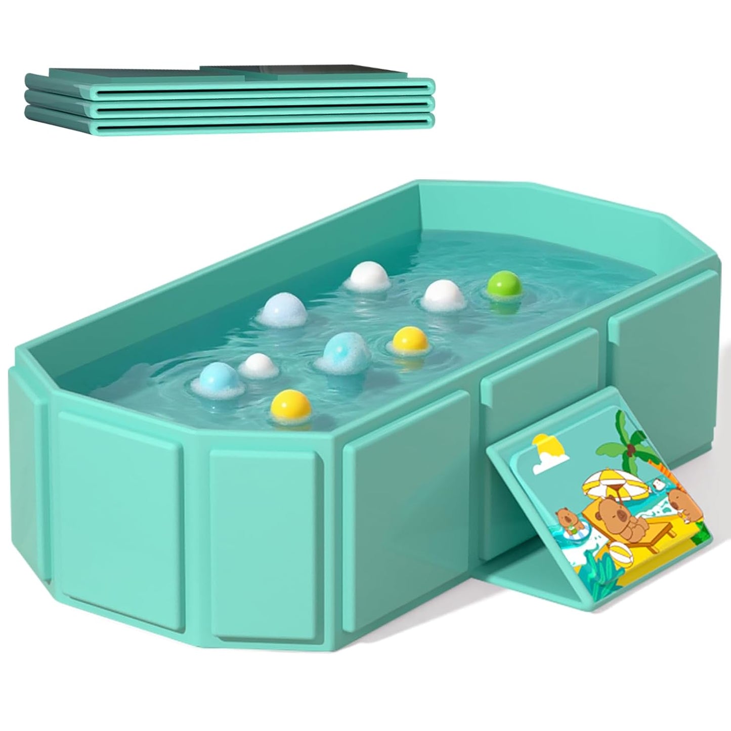 Portable Folding Baby Bath Tub for Comfortable Toddler Baths