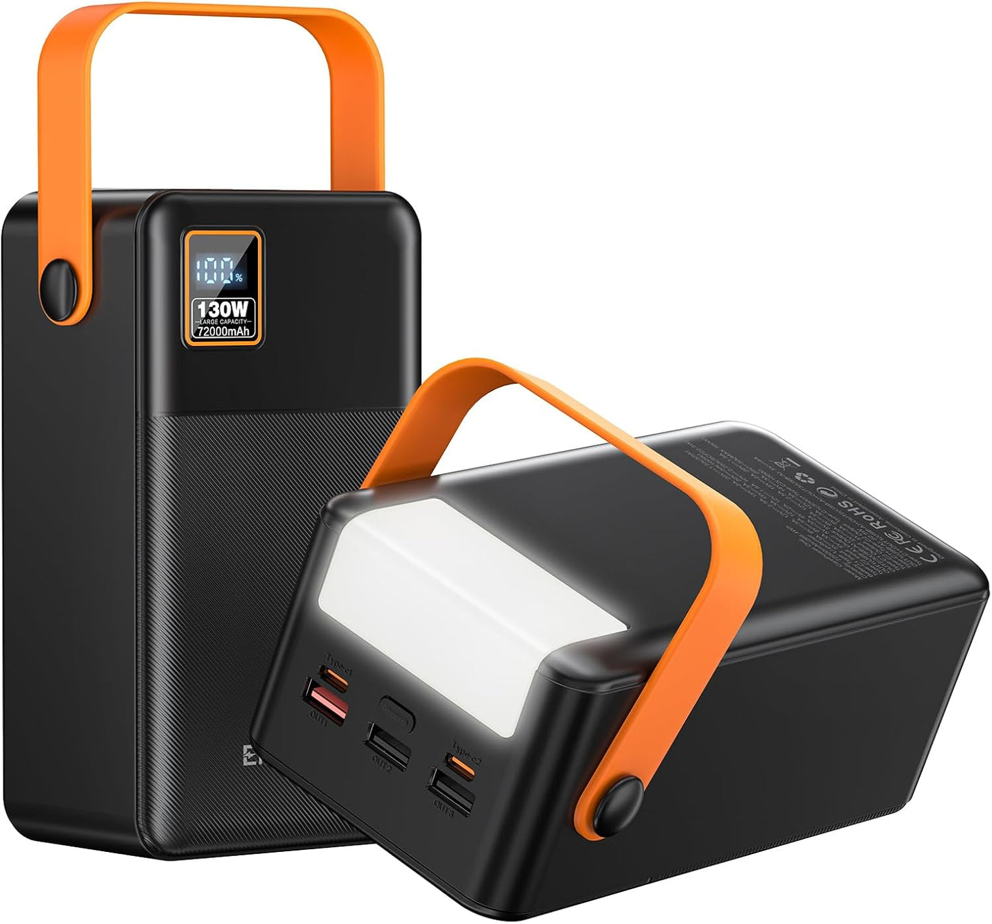 72000mAh Power Bank with Fast Charging and Smart Display