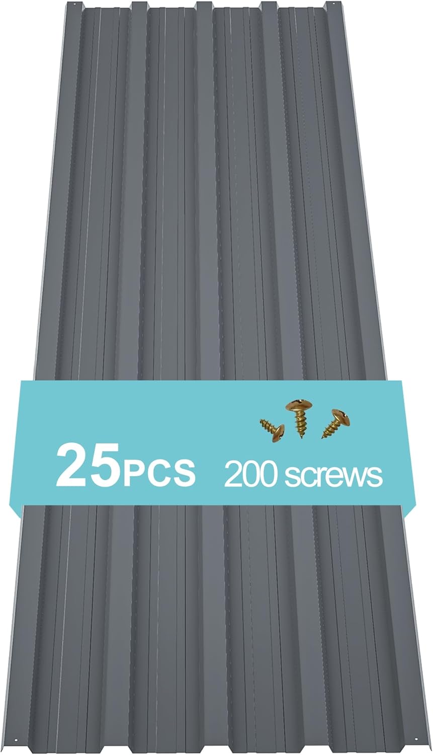 Metal Roof Panels for Garages, Sheds, and Mobile Homes Cover