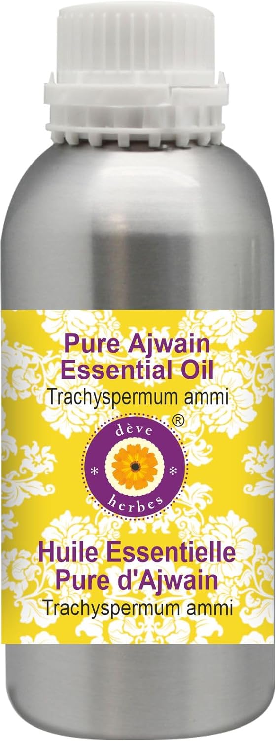 Deve Herbes Pure Ajwain Essential Oil for Therapeutic Use