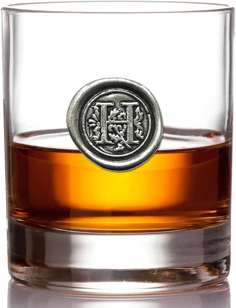 Personalized 11oz Old Fashioned Rocks Glass with Monogram Initial