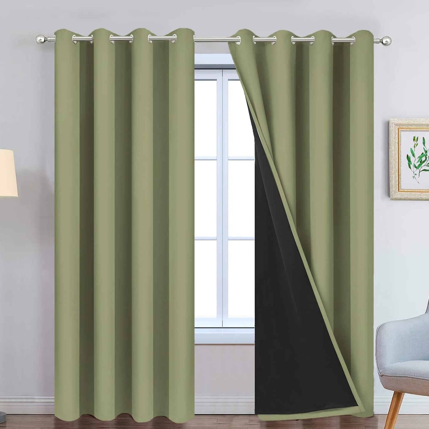 Yakamok Total Blackout Curtains for Complete Privacy and Comfort
