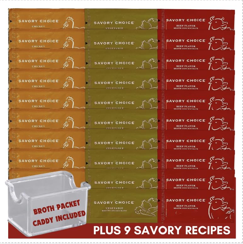 Savory Choice Reduced Sodium Broth Concentrate Variety Pack