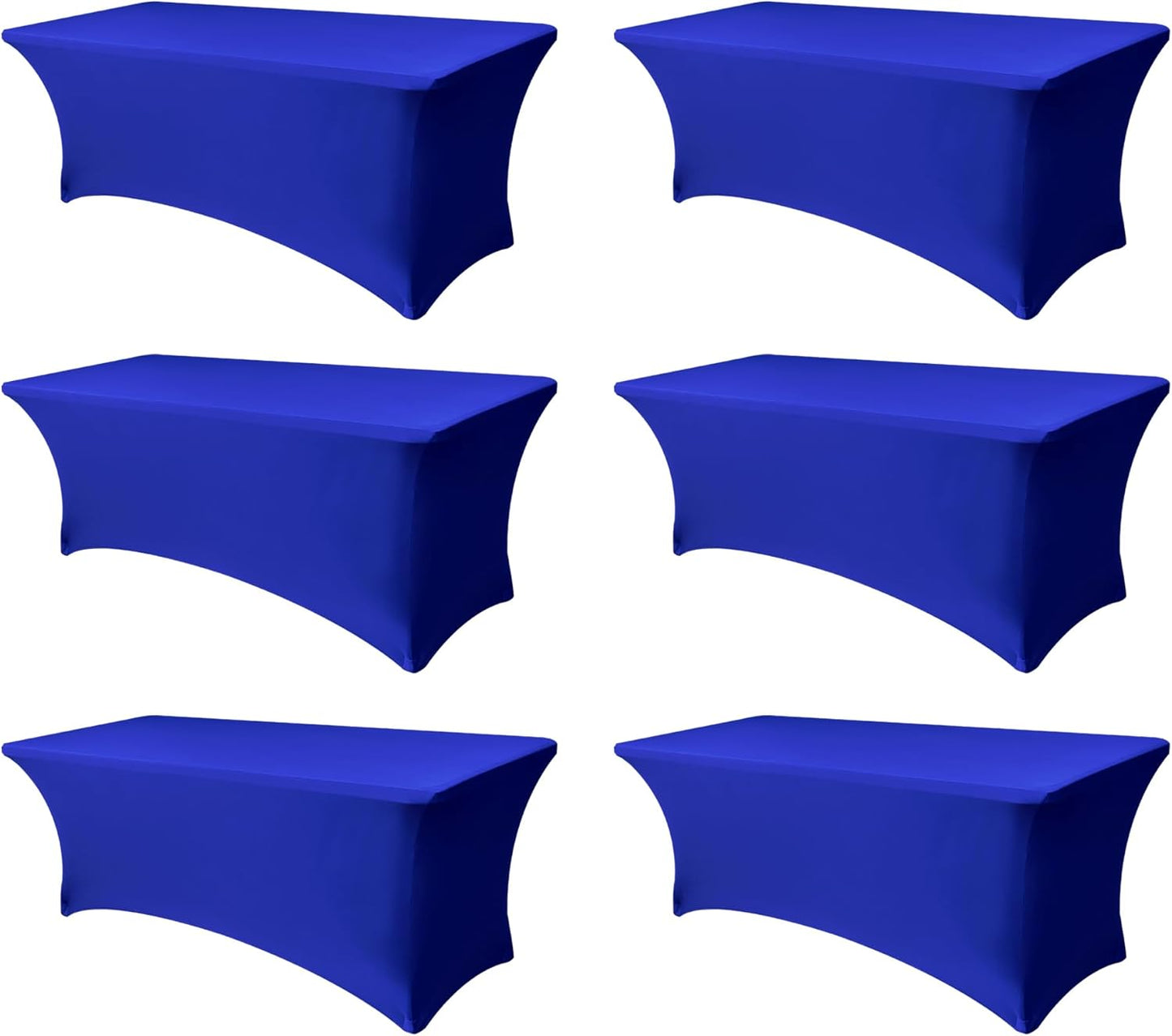 Table Cover for 6 Foot Rectangle Tables - 6 Pack Royal Blue