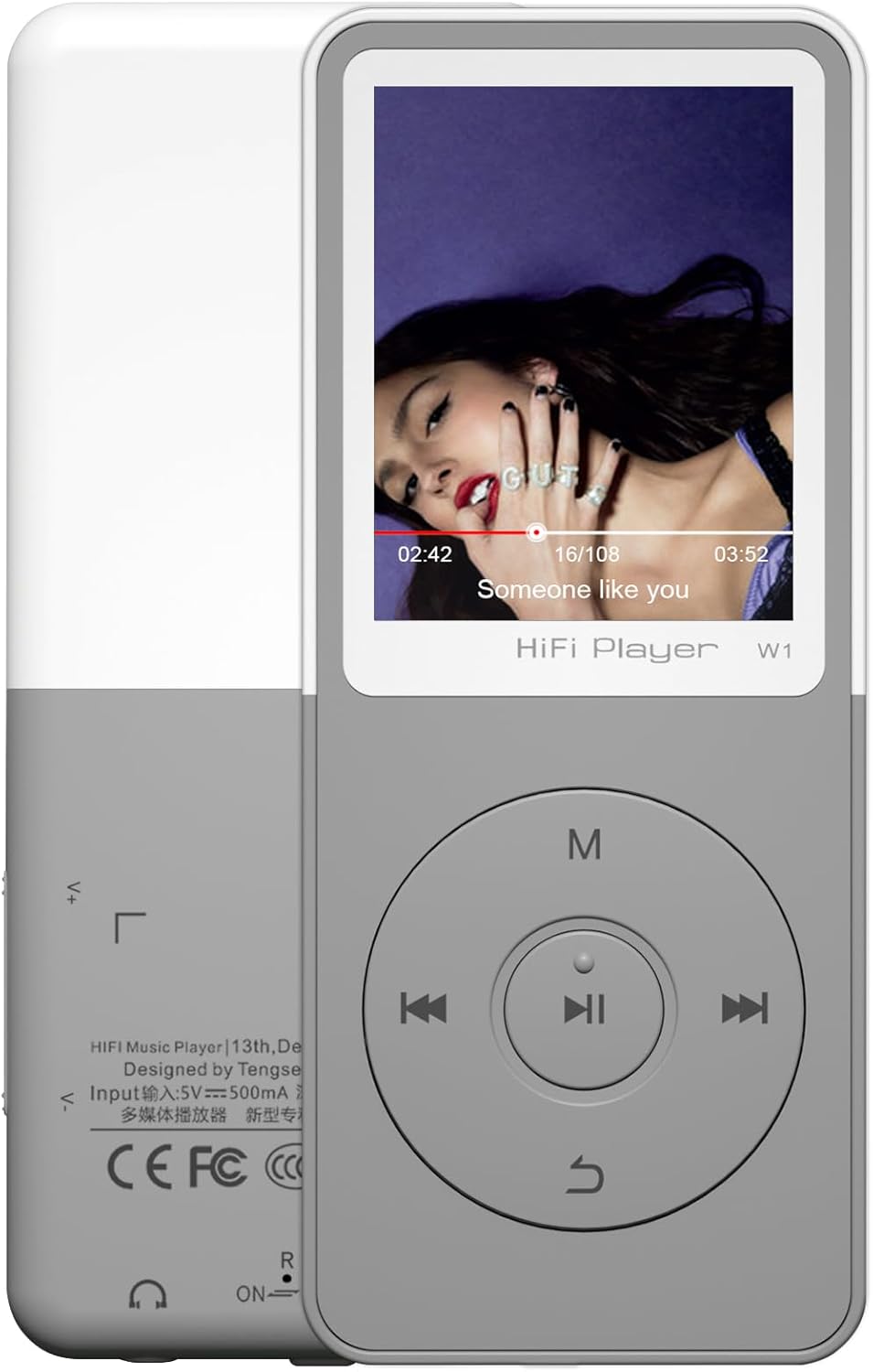 Bluetooth Mp3 Player with 50 Hours Playback and Multiple Features