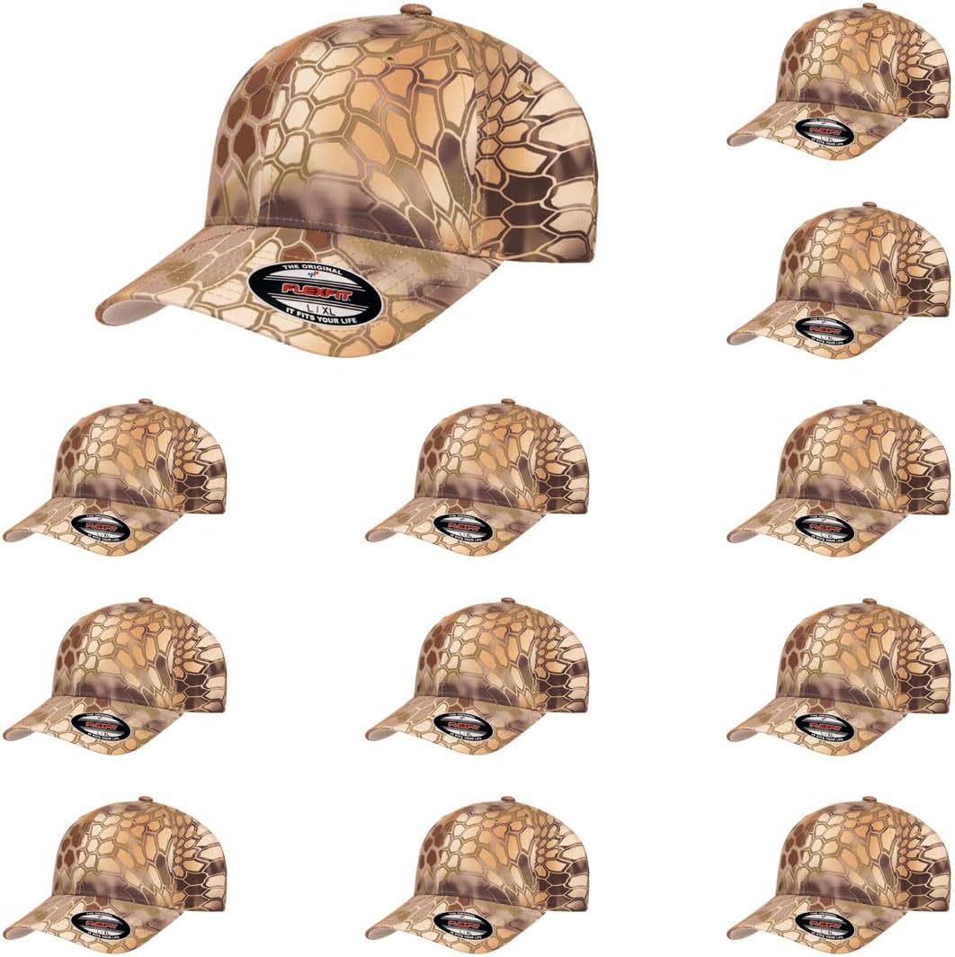 Flexfit Wooly Combed Premium 6-Panel Baseball Cap for Comfort