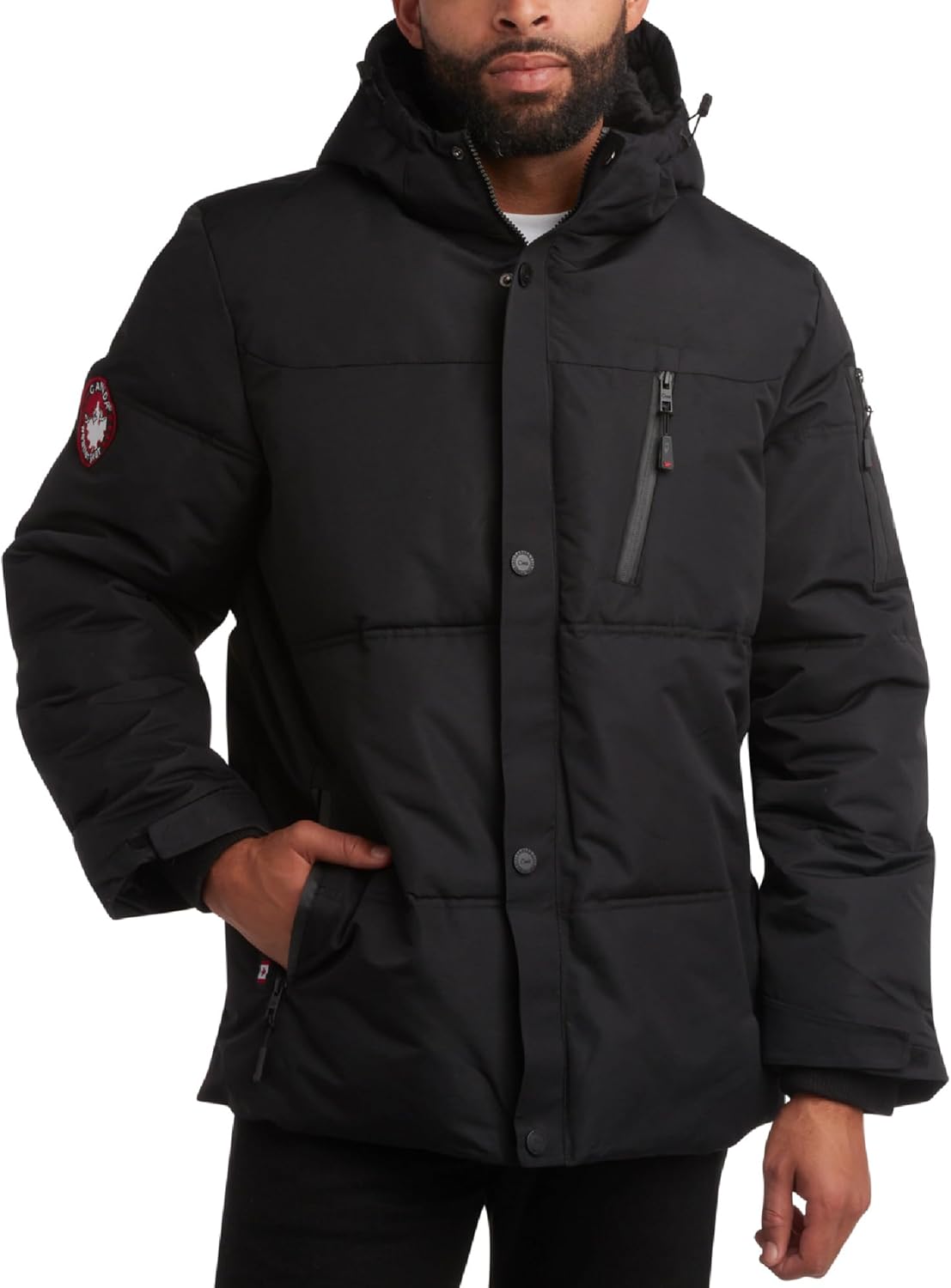 Insulated Fur-Lined Puffer Jacket for Men