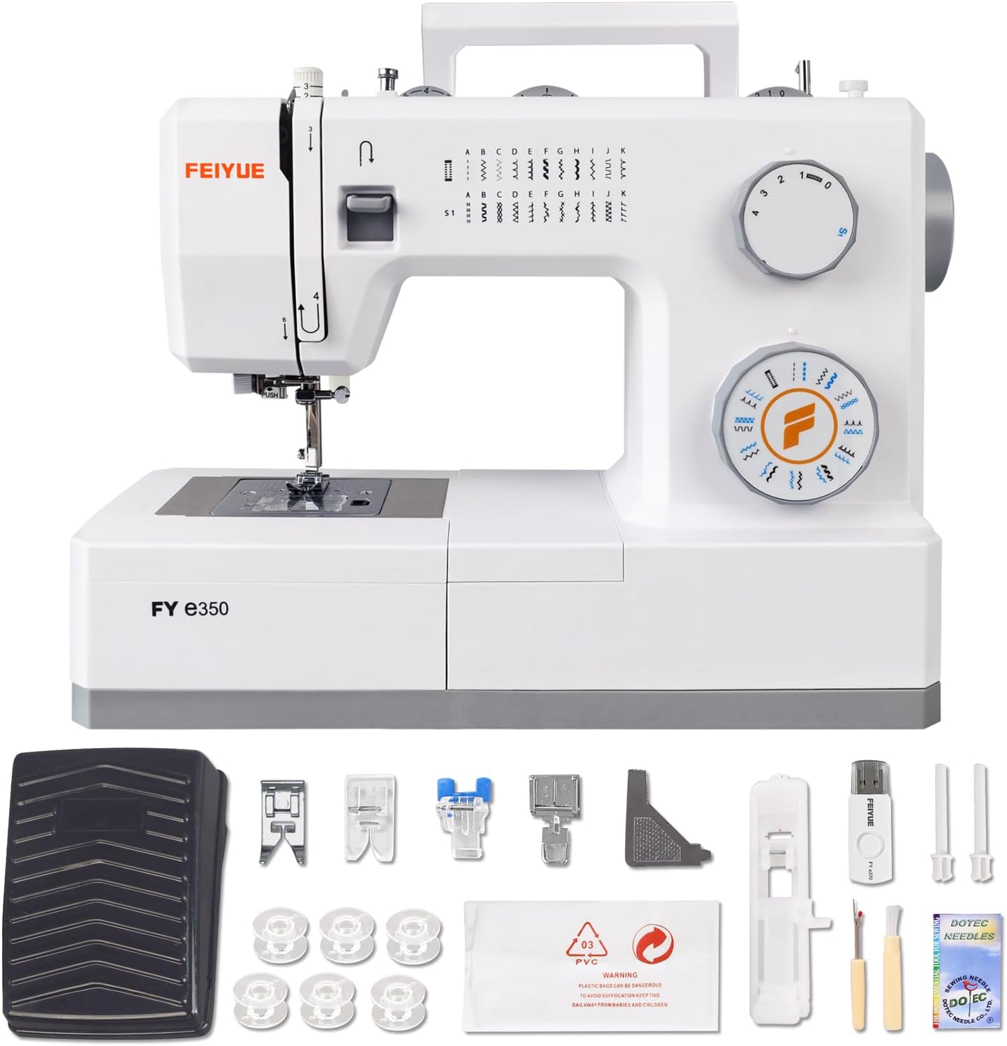 FEIYUE FYe350 Sewing Machine: Heavy Duty & Energy Saving
