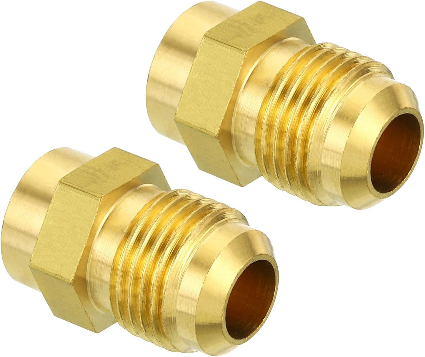 4 Pack PATIKIL Brass Flare Fittings - Plumbing Essentials
