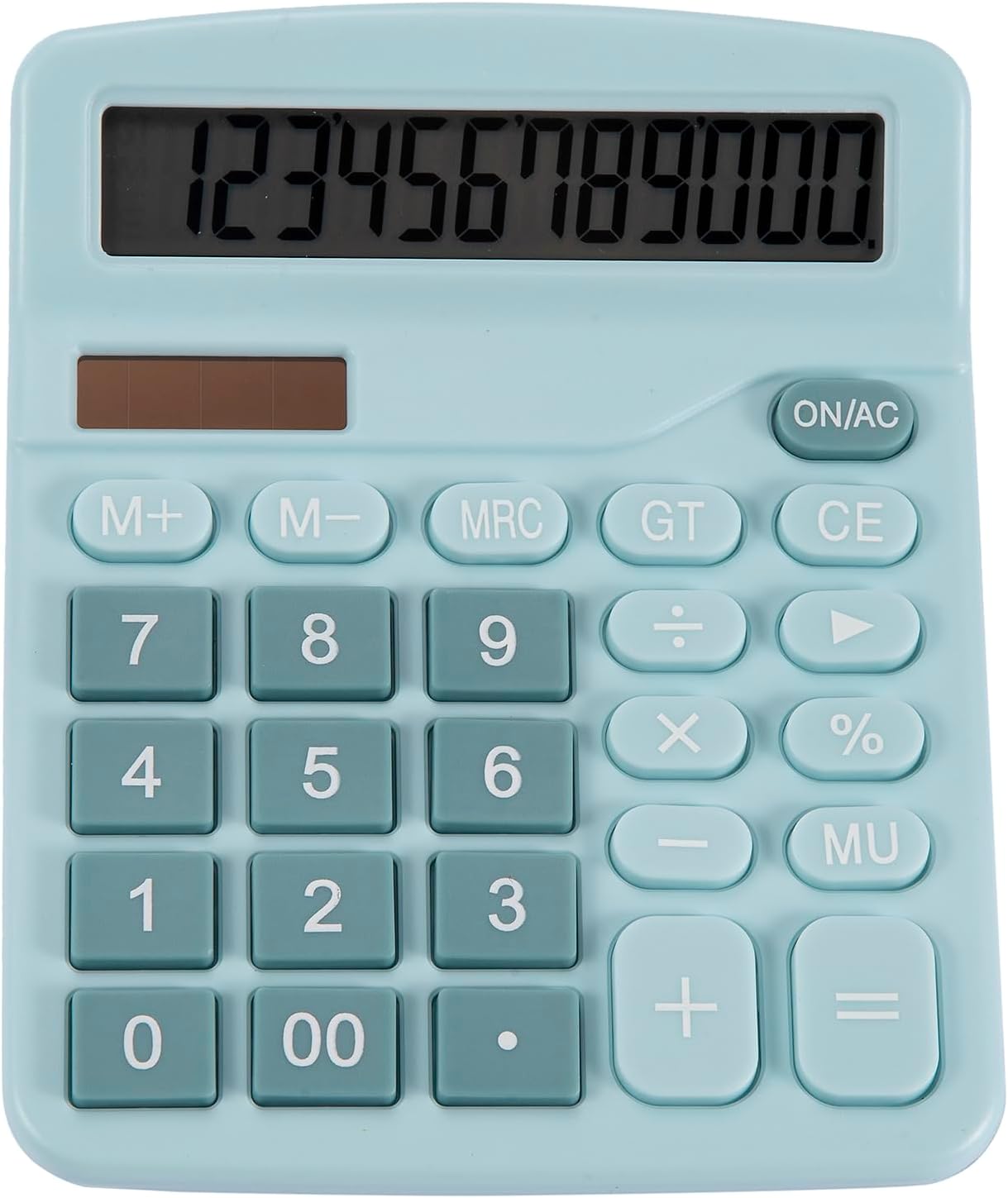 High-Efficiency Desk Calculator with Solar Power & Large Display