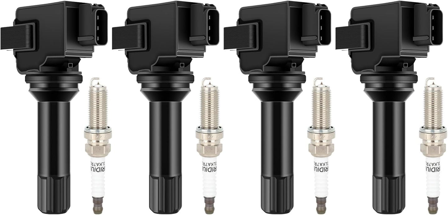 ECCPP UF664 Ignition Coils and Iridium Spark Plugs for Subaru