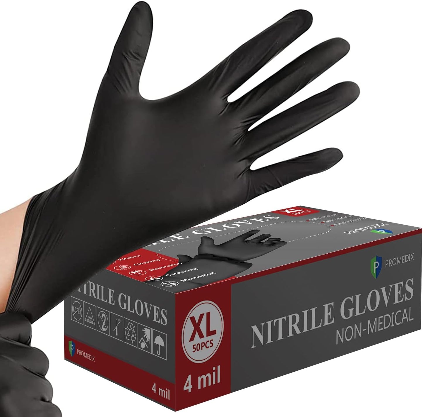 LATEX-FREE DISPOSABLE GLOVES: PROMEDIX P 4mil