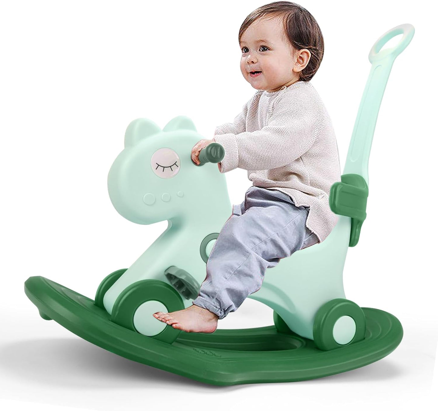 4 in 1 Rocking Horse for Toddlers - Fun Ride on Toy Gift