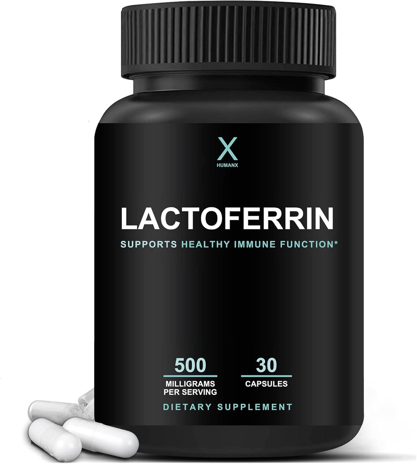 HUMANX Lactoferrin 500mg for Immune Support and Iron Absorption