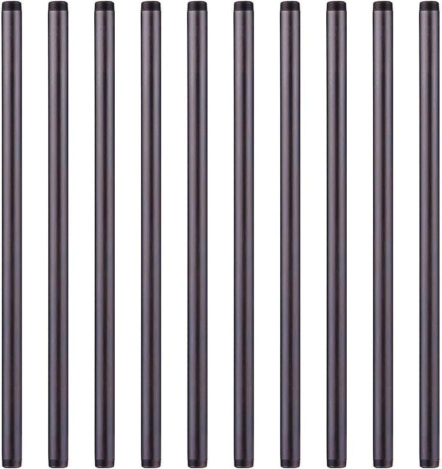 3/4 x 24 Black Malleable Steel Nipples for DIY Projects