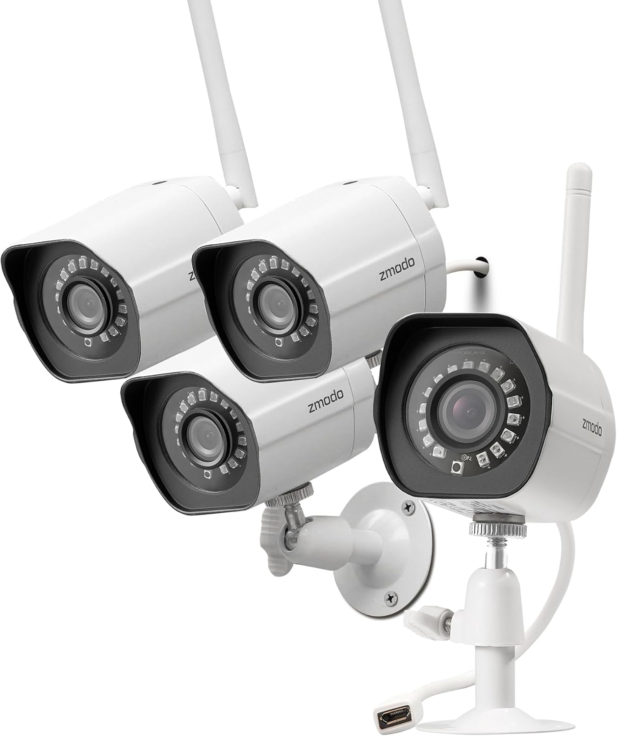 Zmodo Outdoor Security Cameras Wifi - 1080p Full HD Surveillance