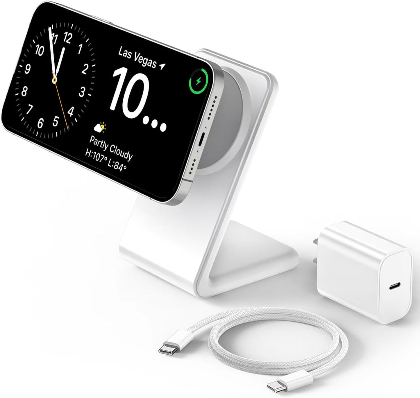 Labobbon Mag-Safe iPhone Charger Stand - Fast Charging for iPhone 12-16