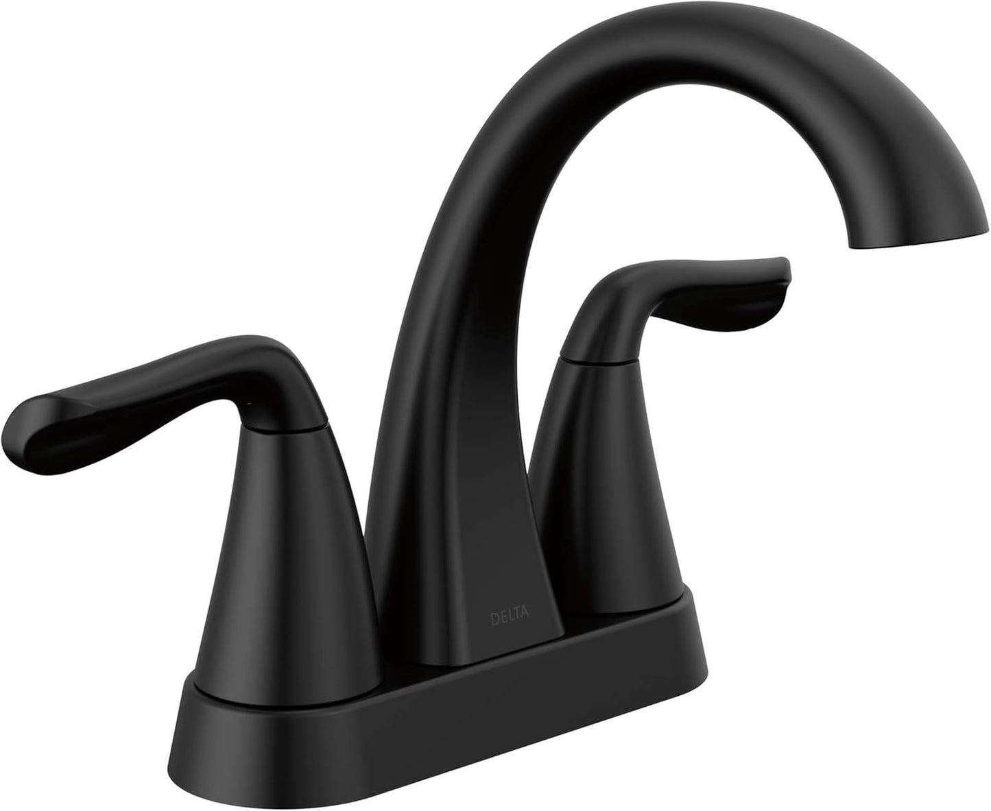 Delta Arvo Centerset Bathroom Faucet in Matte Black Finish