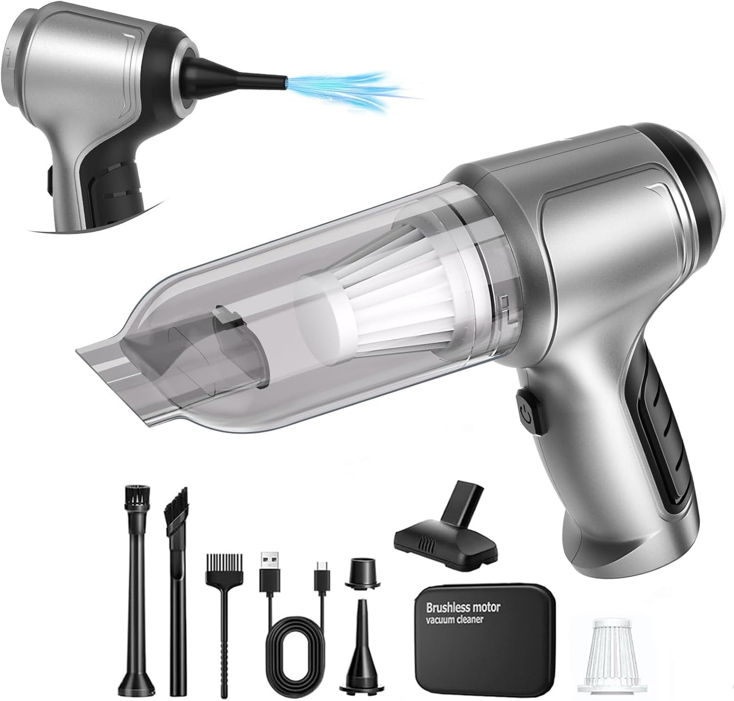 Powerful 3-in-1 Cordless Car Vacuum - CLZFXS