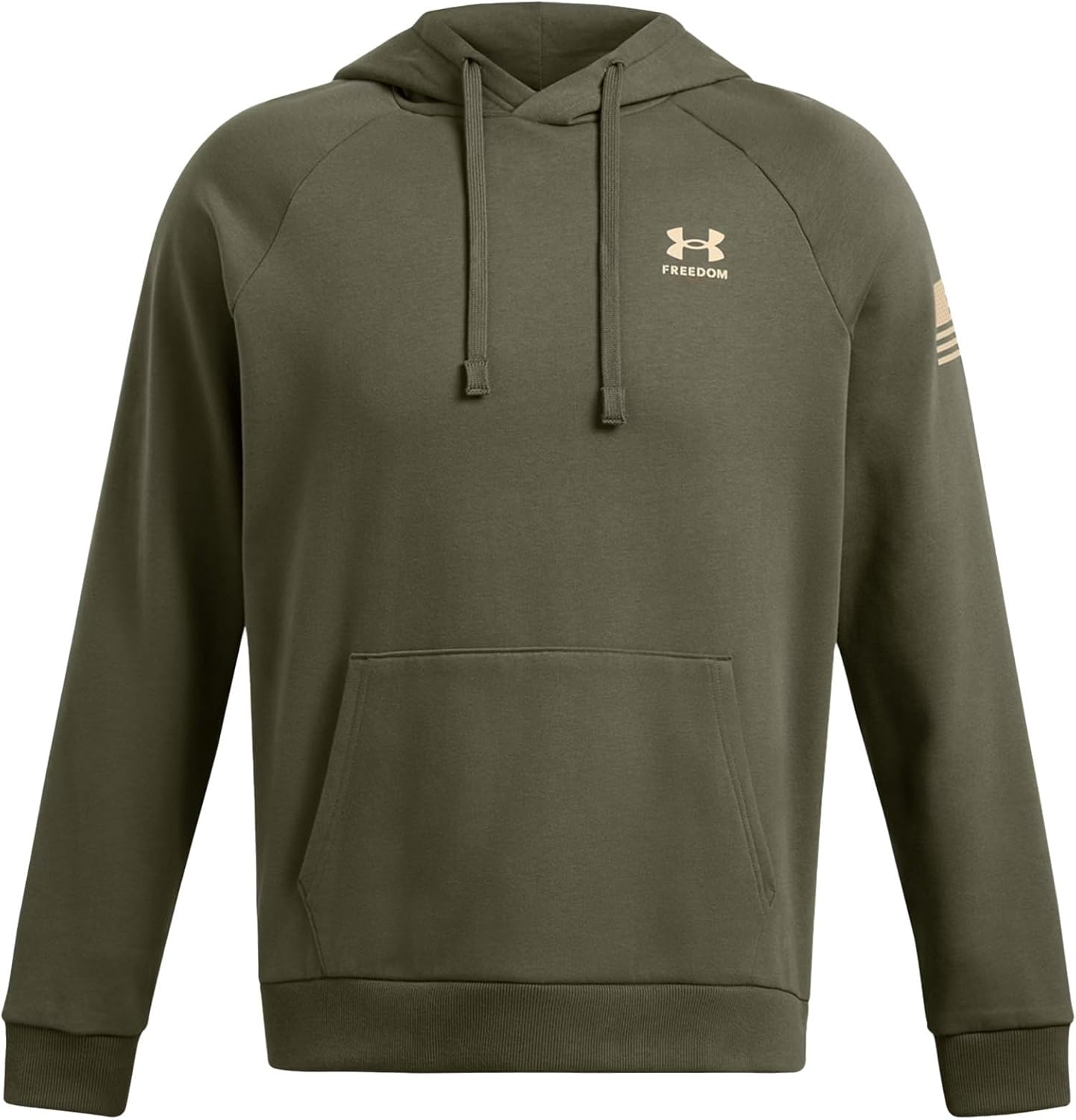 Under Armour Men's Freedom Flag Hoodie - Marine OD Green - Large