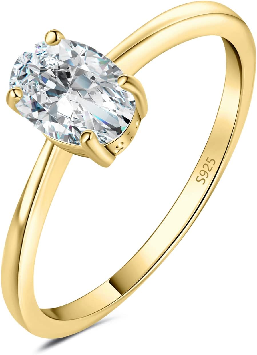 Stunning Moissanite Solitaire Engagement Ring for Women