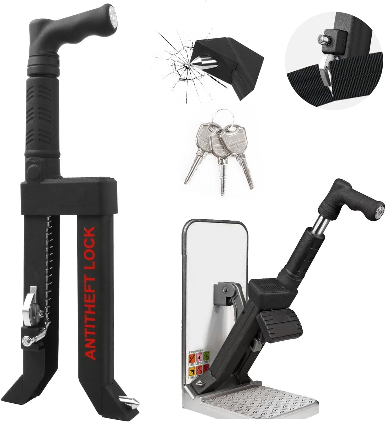 Brake Pedal Lock Anti Theft Device for Car Security Protection