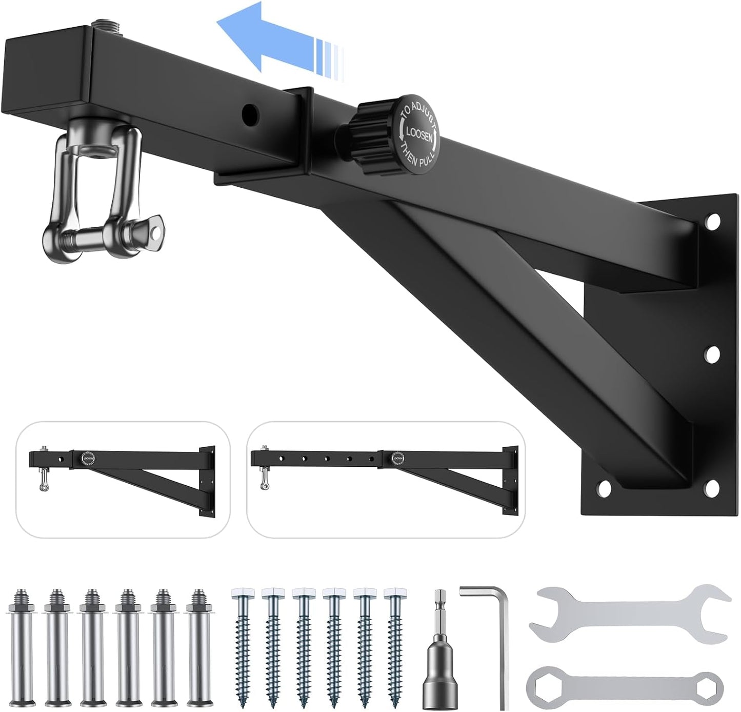 BaiYuan Heavy-Duty Punching Bag Wall Mount - Supports 800Ib