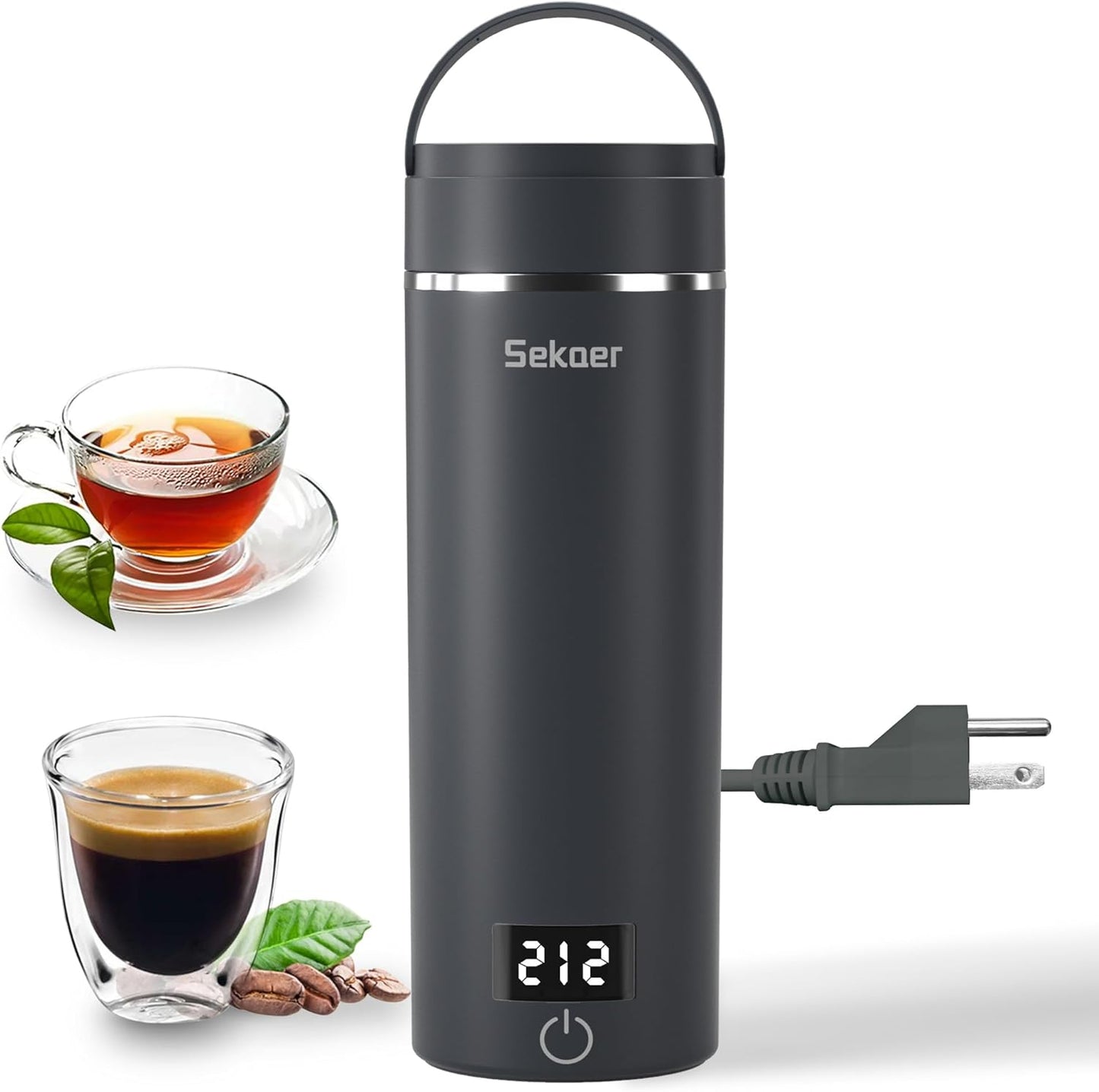 Sekaer Portable Electric Kettle - 4 Presets & Auto Shut-Off