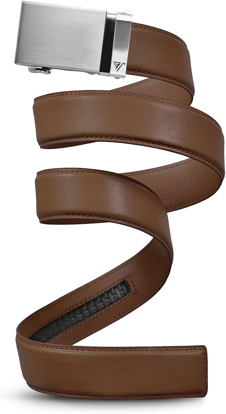 Mission Belt Men's Leather Ratchet Belt for Perfect Fit