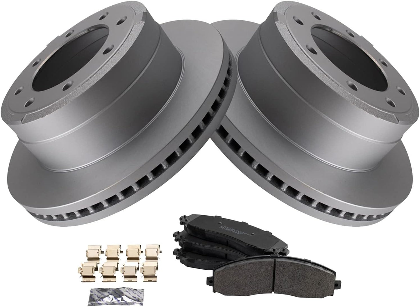 TRQ Rear Brake Pad & Rotor Kit for 2013-2019 Ford F-250 F-350