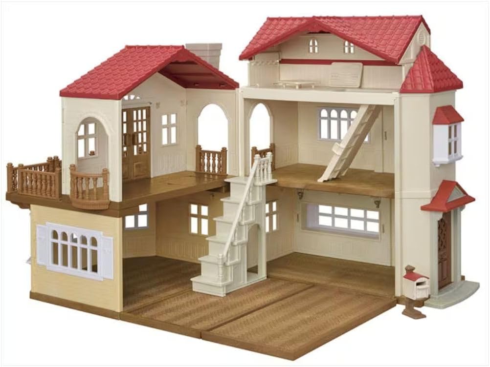 Red Roof Country Home Secret Attic Playroom for Imaginative Fun