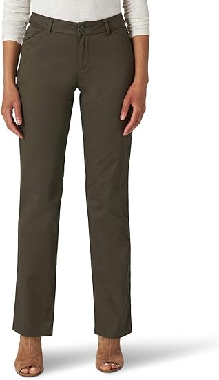 Lee Women's Wrinkle Free Relaxed Fit Straight Leg Pant Review