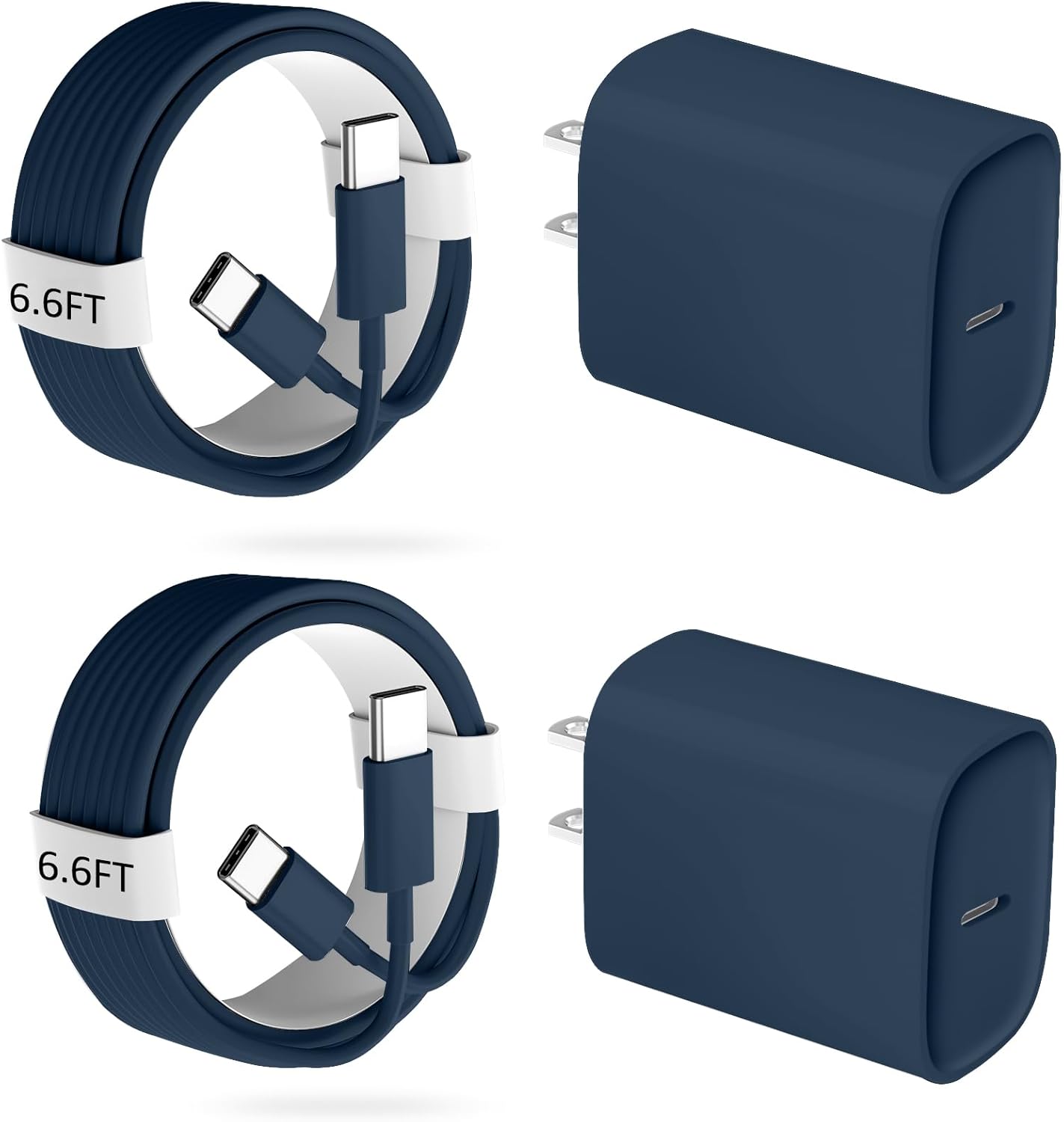 15 Pro Fast Charger Bundle - Rapid 20W USB C - Navy Blue