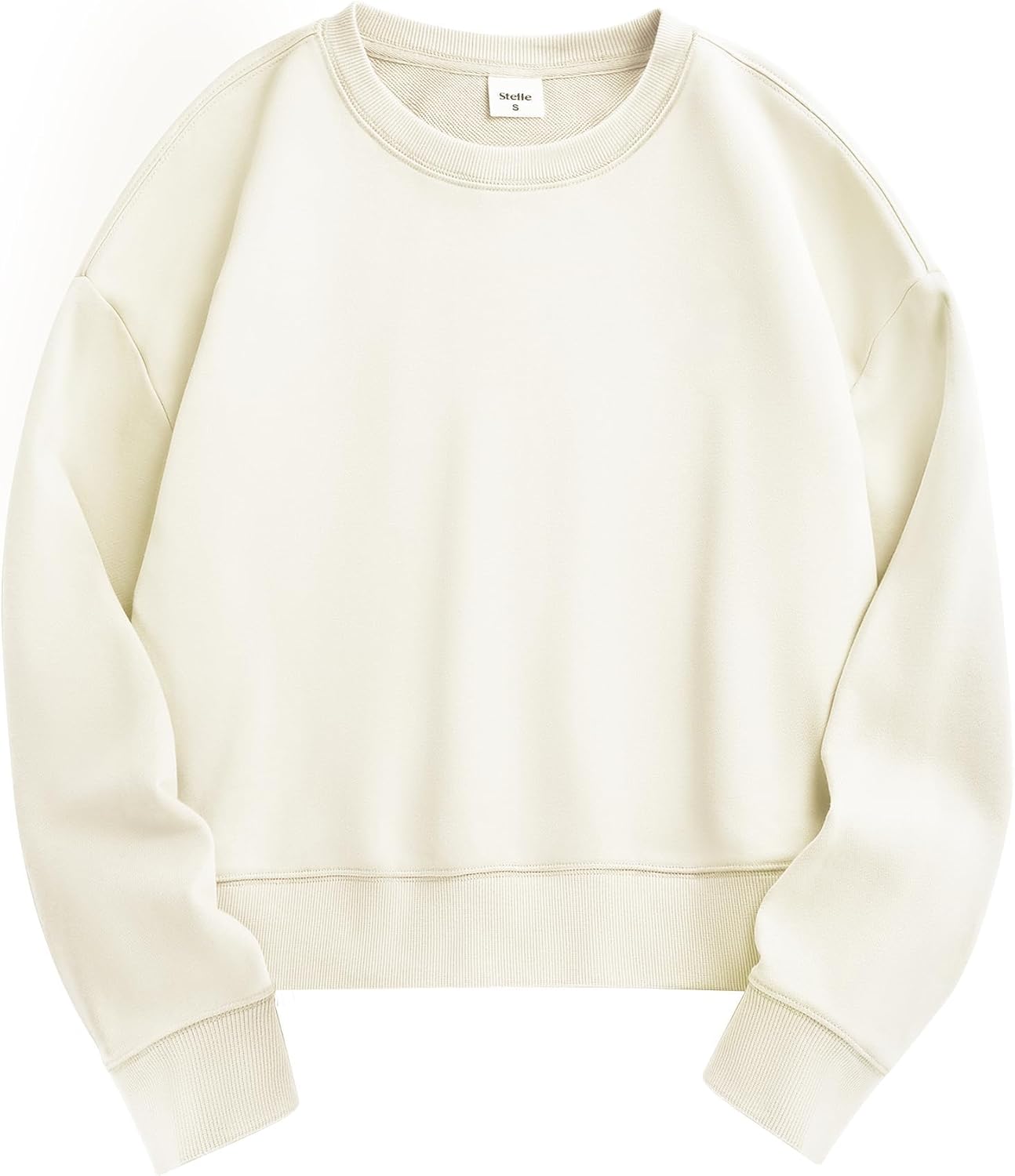 Stelle Cropped Sweatshirts for Women - Cozy Cotton Crewneck