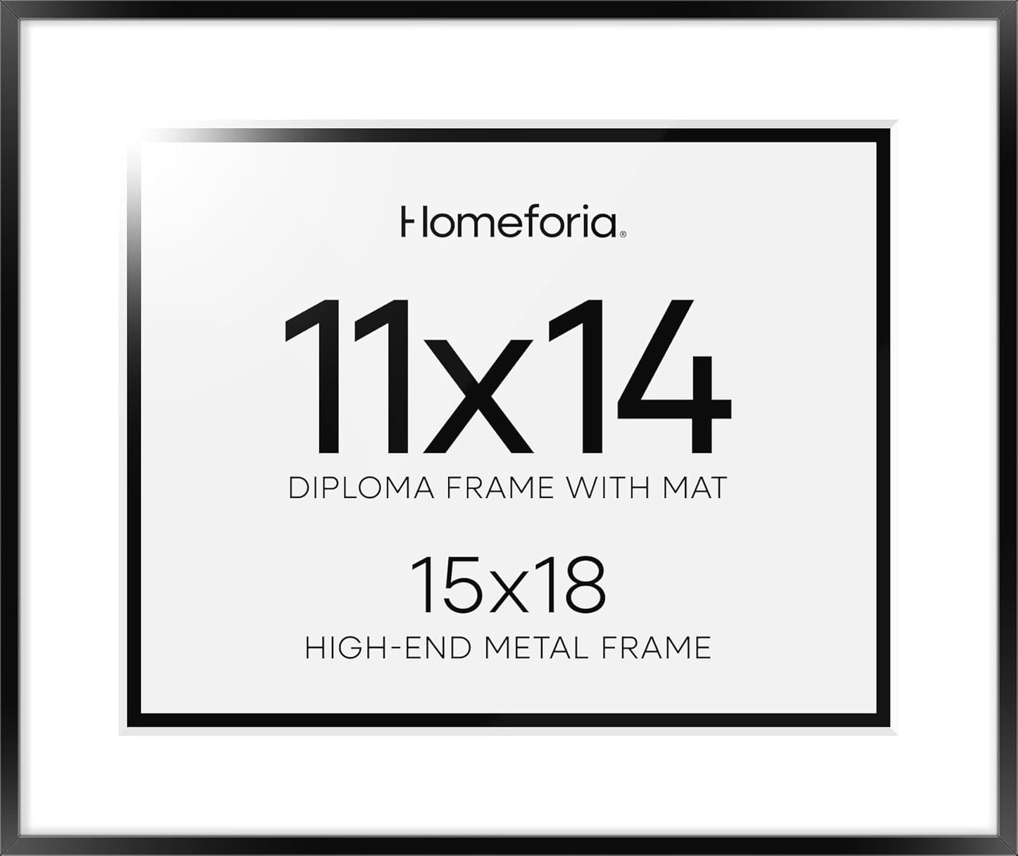 High End Metal 15x18 Diploma Frame for Graduation Display