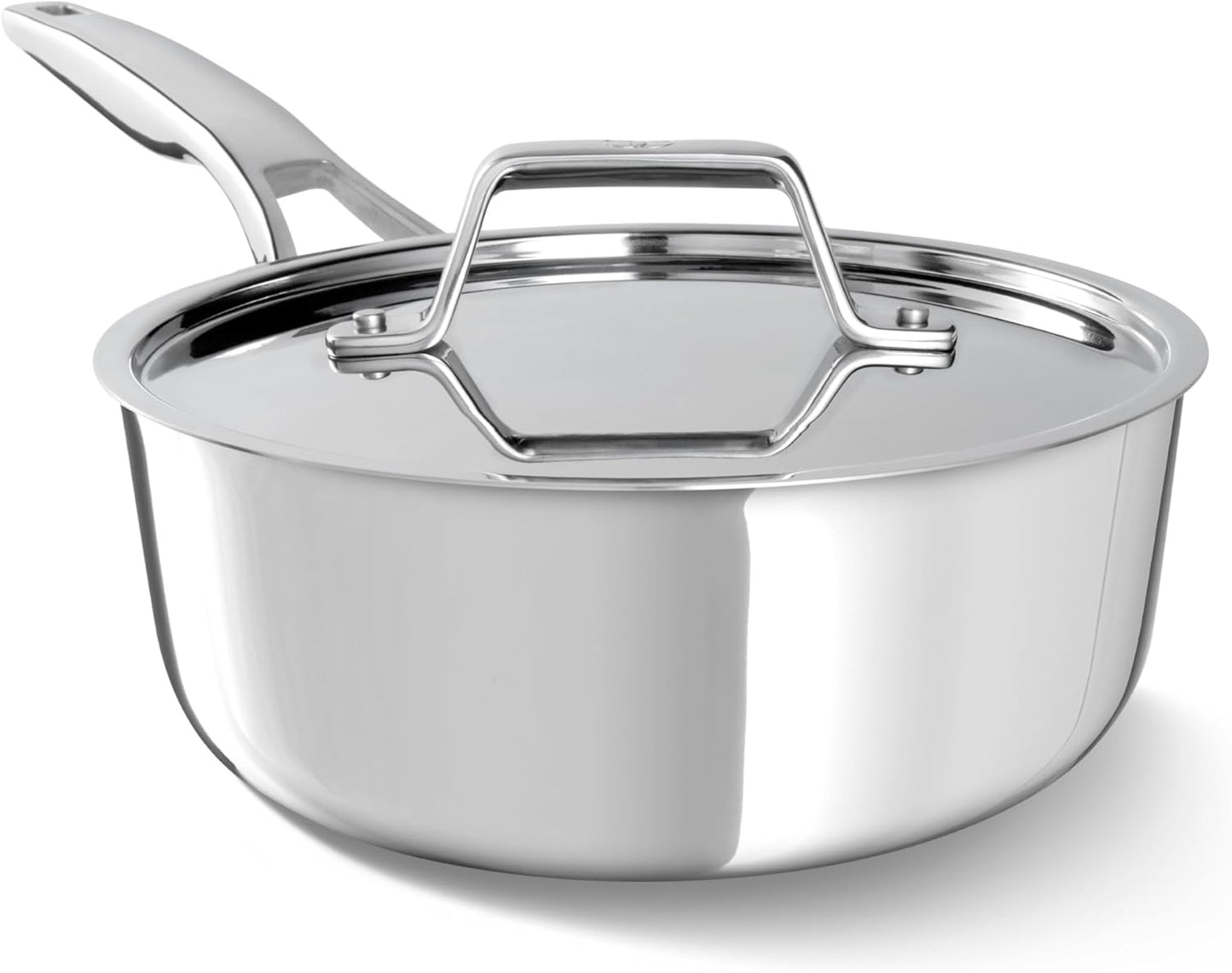 Premier Stainless Steel 2.5-Qt Sauce Pan with Lid for Cooking