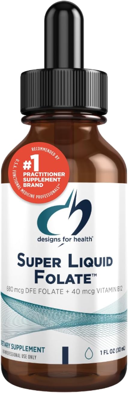 B12 + Folate Drops - Super Liquid Folate with Methylcobalamin